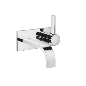 MEM Wall-mounted single-lever basin mixer with cover plate without pop-up waste - Chrome - 36 863 782-00 0010