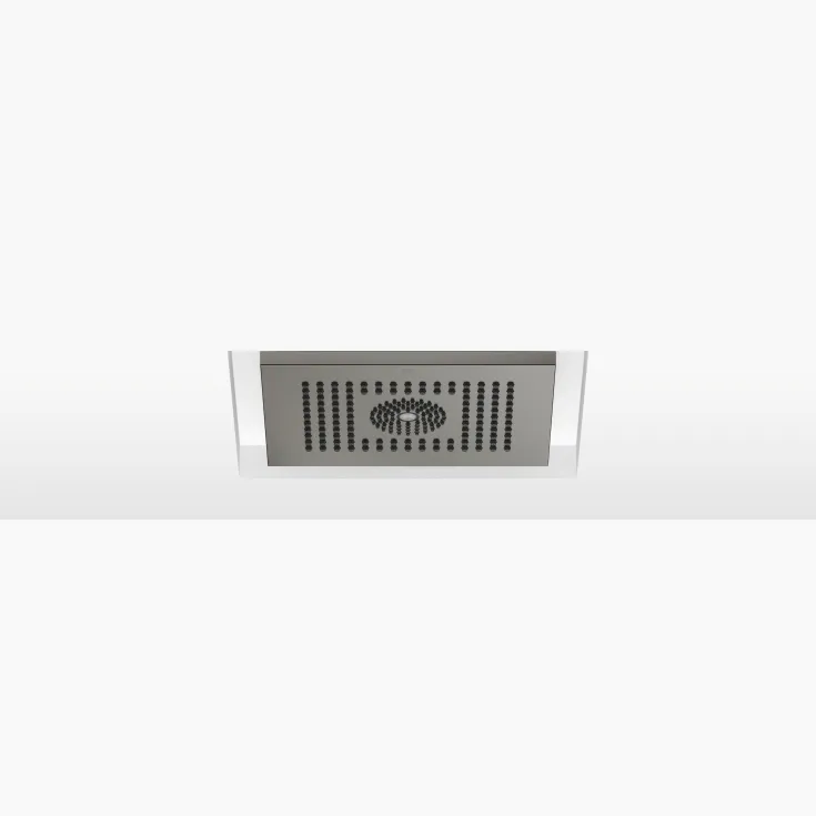 Rain shower for recessed ceiling installation with light 300 x 240 mm - Brushed Dark Platinum - 28 044 980-99 0010