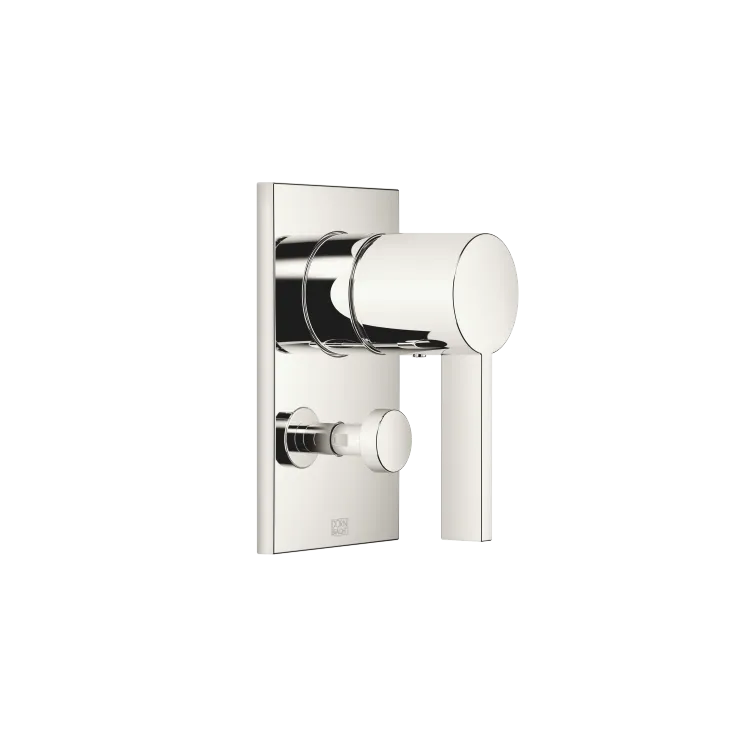 Concealed single-lever mixer with diverter - Platinum - 36 120 670-08