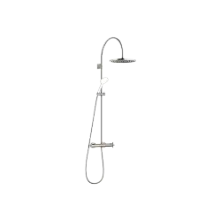 TARA Showerpipe with shower thermostat without hand shower 300 mm - Platinum - 34 465 892-08