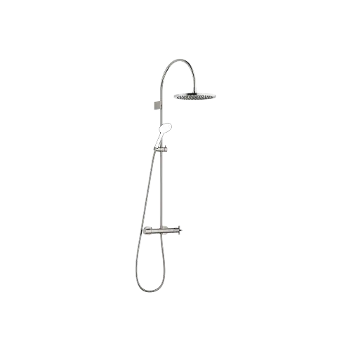 TARA Showerpipe with shower thermostat without hand shower 300 mm - Platinum - 34 465 892-08