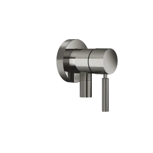 Concealed single-lever mixer with cover plate with integrated shower connection - Dark Chrome - 36 046 660-19