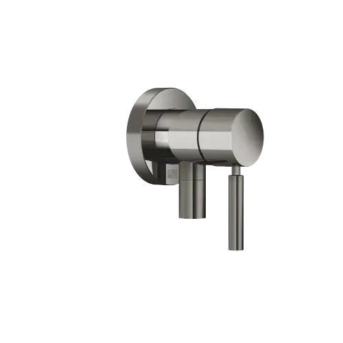 Miscelatore monocomando incasso con piastra di copertura con attacco doccia incluso - Dark Chrome - 36 046 660-19