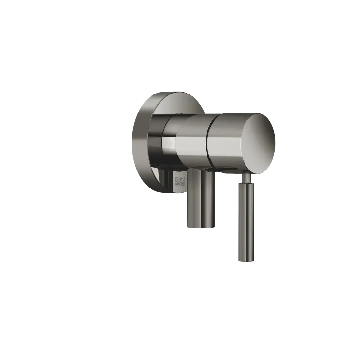 UP-Einhandbatterie mit Abdeckplatte mit integriertem Brauseanschluss - Dark Chrome - 36 046 660-19