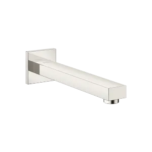 SYMETRICS Wall-mounted basin spout without pop-up waste - Platinum - 13 805 980-08
