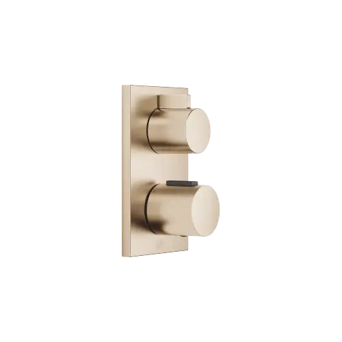 Concealed thermostat with one function volume control - Brushed Champagne (22kt Gold) - 36 425 670-46