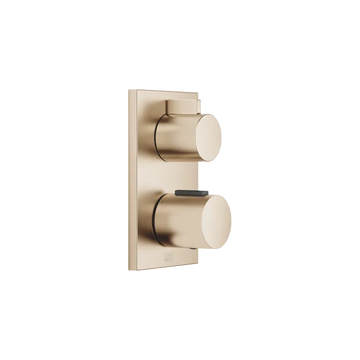 Concealed thermostat with one function volume control - Brushed Champagne (22kt Gold) - 36 425 670-46