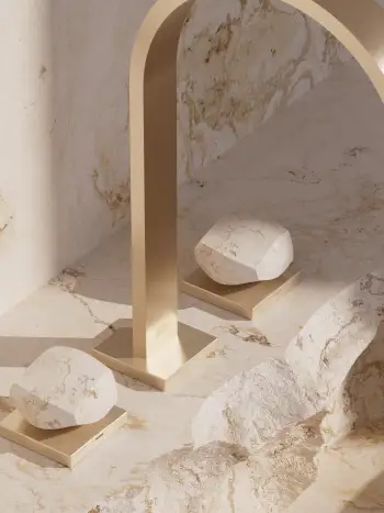 Dornrbacht Atelier Edition_The Rock_MEM_Brushed Champagne_02