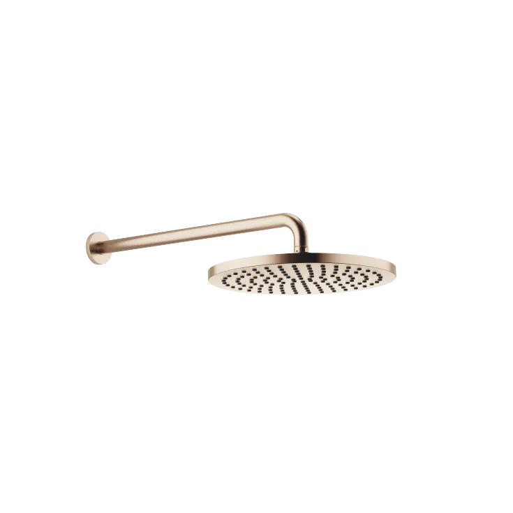 Soffione a pioggia con fissaggio a muro FlowReduce 300 mm - Champagne spazzolato (Oro 22k) - 28 678 970-46