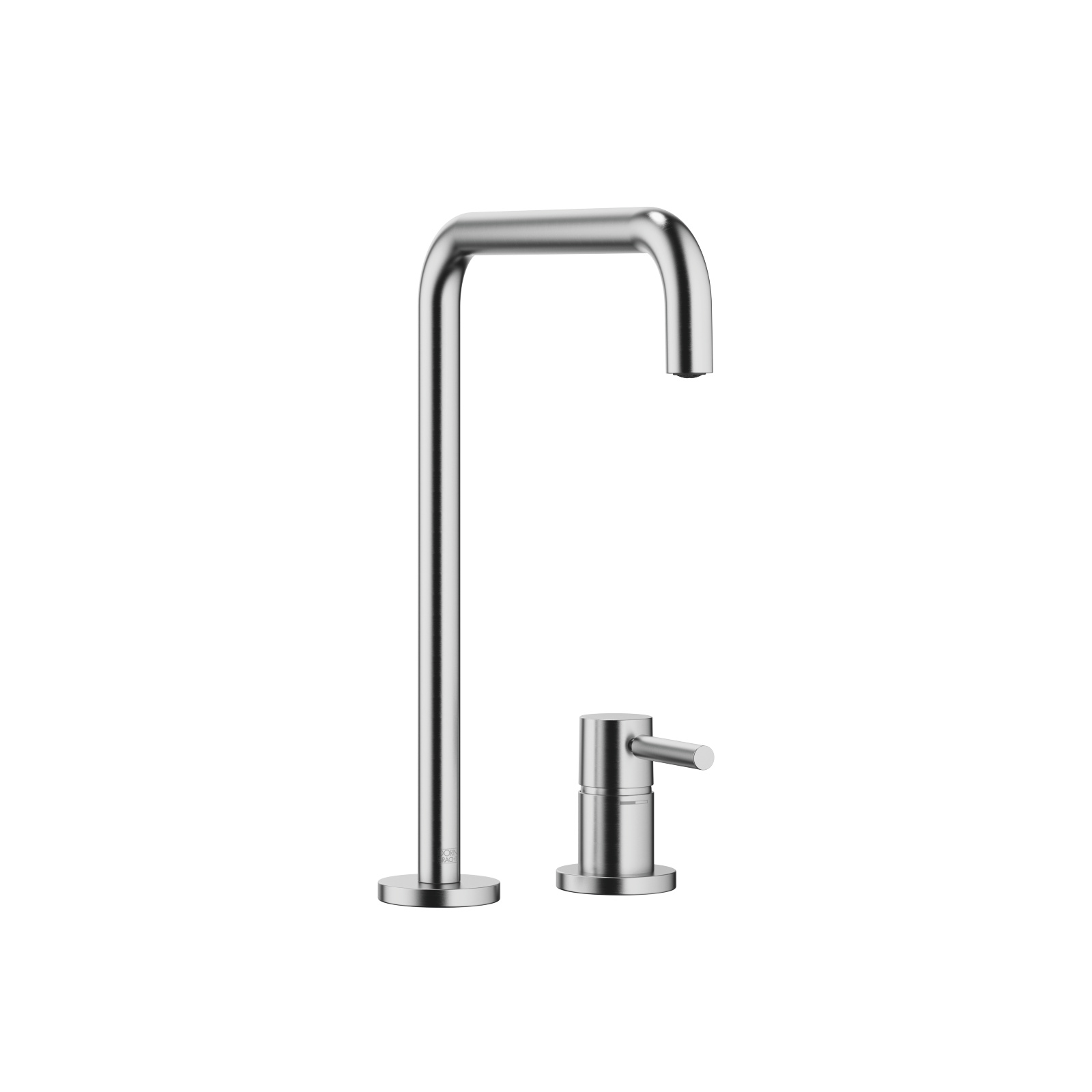 META SQUARE Matte Black Kitchen faucets: Two-hole mixer with individual