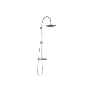 VAIA Shower pipe with shower thermostat without hand shower - Brushed Bronze - 34 460 809-42