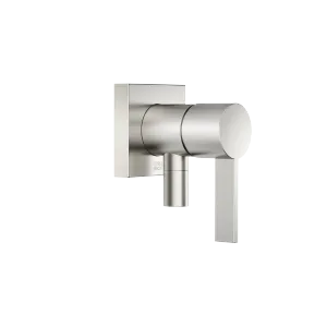 Concealed single-lever mixer with cover plate with integrated shower connection - Brushed Platinum - 36 045 970-06