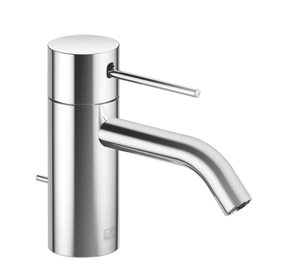 META META SLIM Single-lever basin mixer with pop-up waste - Brushed Dark Bronze (PVD) - 33 501 662-43