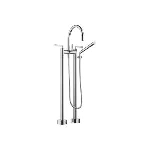 TARA Two-hole bath mixer for free-standing assembly with hand shower set - Chrome - 25 943 882-00