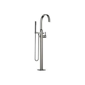 MEM Mitigeur monocommande bain/douche avec tube vertical positionnement libre et garniture de douche - Dark Chrome - 25 863 782-19