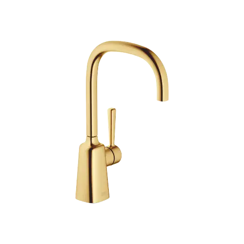 COYA Single-lever basin mixer without pop-up waste - Brushed Durabrass (23kt Gold) - 33 521 404-28