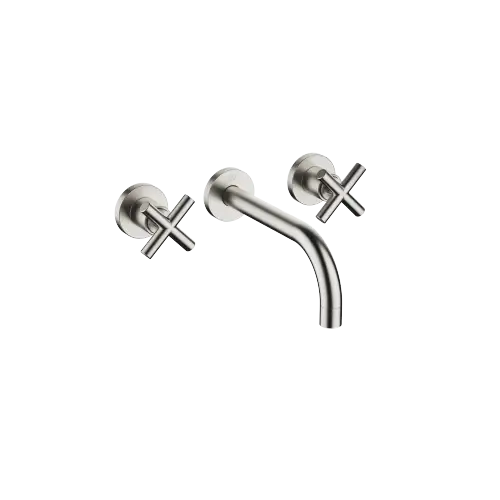 TARA Wall-mounted basin mixer without pop-up waste - Brushed Platinum - 36 712 892-06 0010