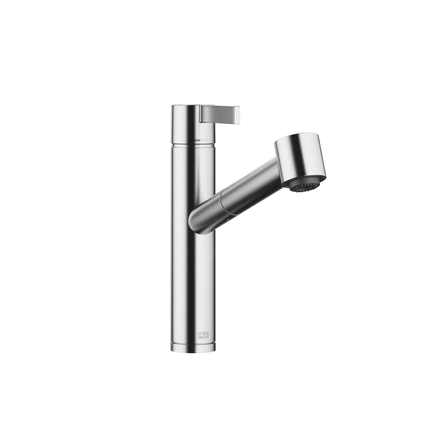 ENO Brushed Chrome Kitchen faucets Single lever mixer Pull out