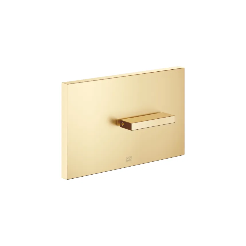 SERIENNEUTRAL Abdeckplatte für WC-UP-Spülkasten der Firma TeCe - Messing gebürstet (23kt Gold) - 12 660 979-28