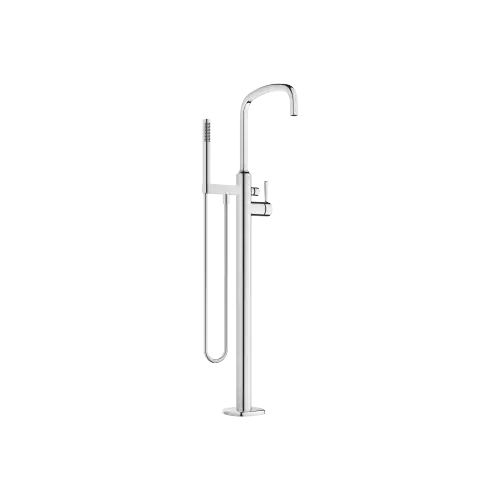 COYA Single-lever bath mixer with stand pipe for free-standing assembly with hand shower set - Chrome - 25 863 404-00