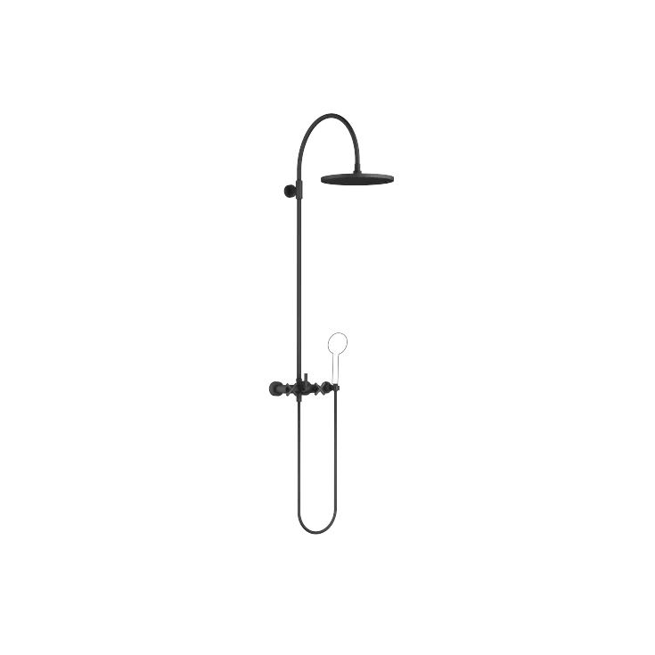 TARA Shower Pipe mit Brausebatterie ohne Handbrause 300 mm - Schwarz matt - 26 622 892-33