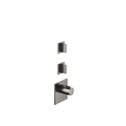 MEM xTOOL Thermostat module with 2 valves - Brushed Dark Platinum - Set containing 3 articles