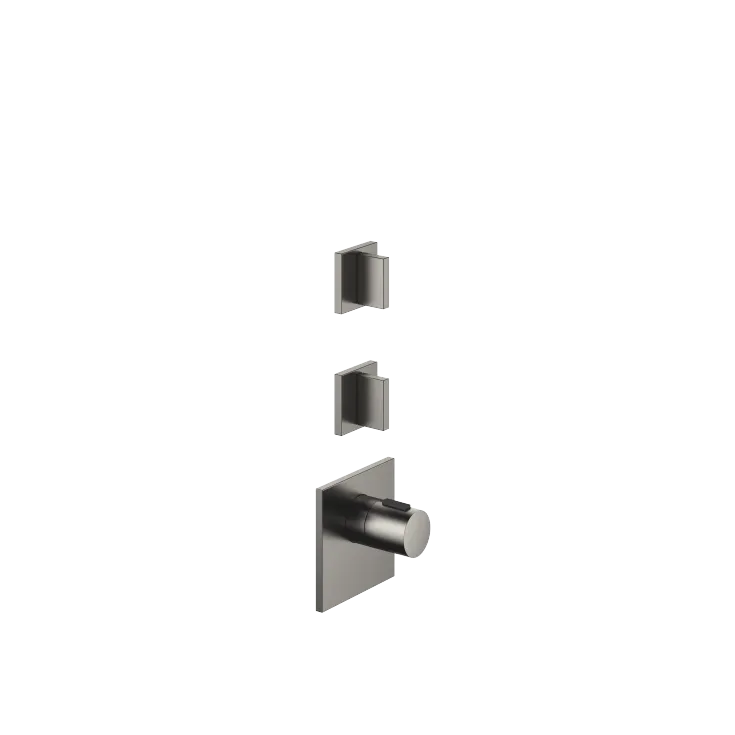 MEM xTOOL Thermostat module with 2 valves - Brushed Dark Platinum - Set containing 3 articles