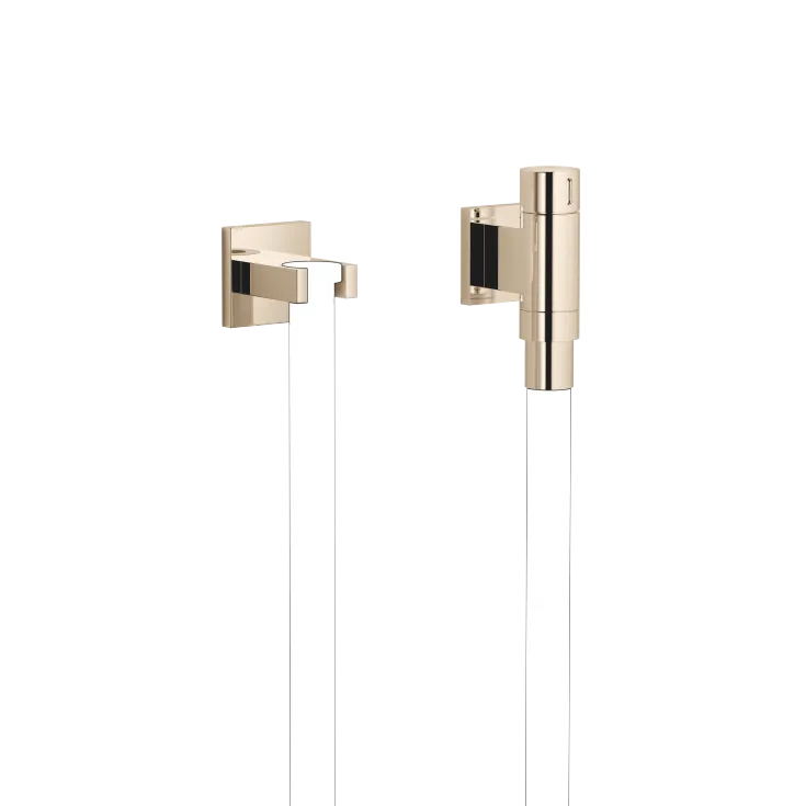 WATER TUBE Kneipp wall elbow with hose holder with individual rosettes FlowReduce - Champagne (22kt Gold) - 27 841 979-47
