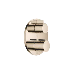 Concealed thermostat with three function volume control - Champagne (22kt Gold) - 36 427 970-47