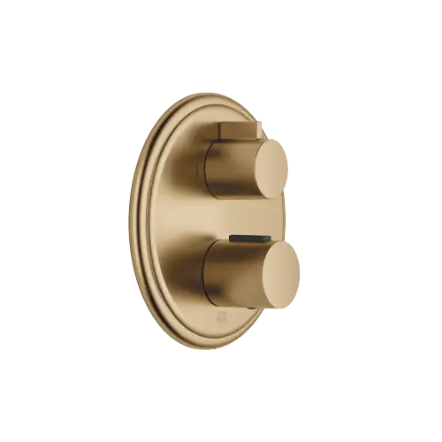 MADISON Concealed thermostat with two function volume control - Brushed Dark Brass (PVD) - 36 426 977-39