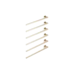 Towel warmer , 6-fold , projection left , without control element - Brushed Champagne (22kt Gold) - 83 306 980-46
