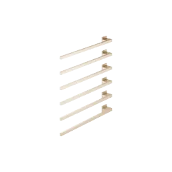 Handtuchwärmer , 6-fach , Ausladung links , ohne Bedienelement - Champagne gebürstet (22kt Gold) - 83 306 980-46