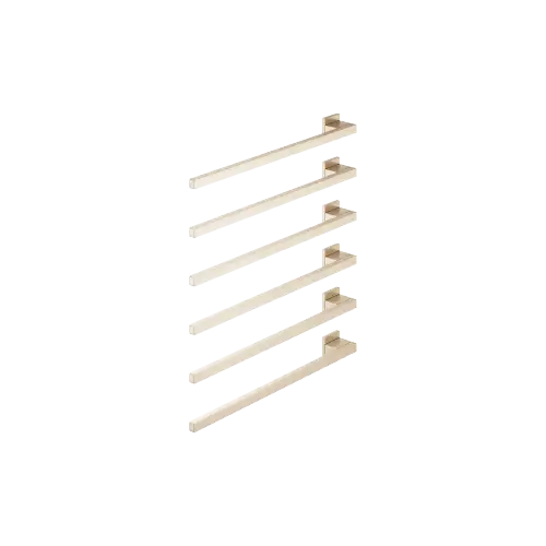 Towel warmer , 6-fold , projection left , without control element - Brushed Champagne (22kt Gold) - 83 306 980-46