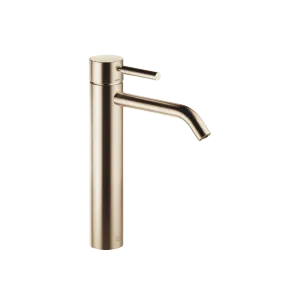 META Single-lever basin mixer with raised base without pop-up waste - Brushed Champagne (22kt Gold) - 33 539 660-46
