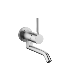 META Wall-mounted single-lever basin mixer without pop-up waste - Brushed Chrome - 36 805 660-93
