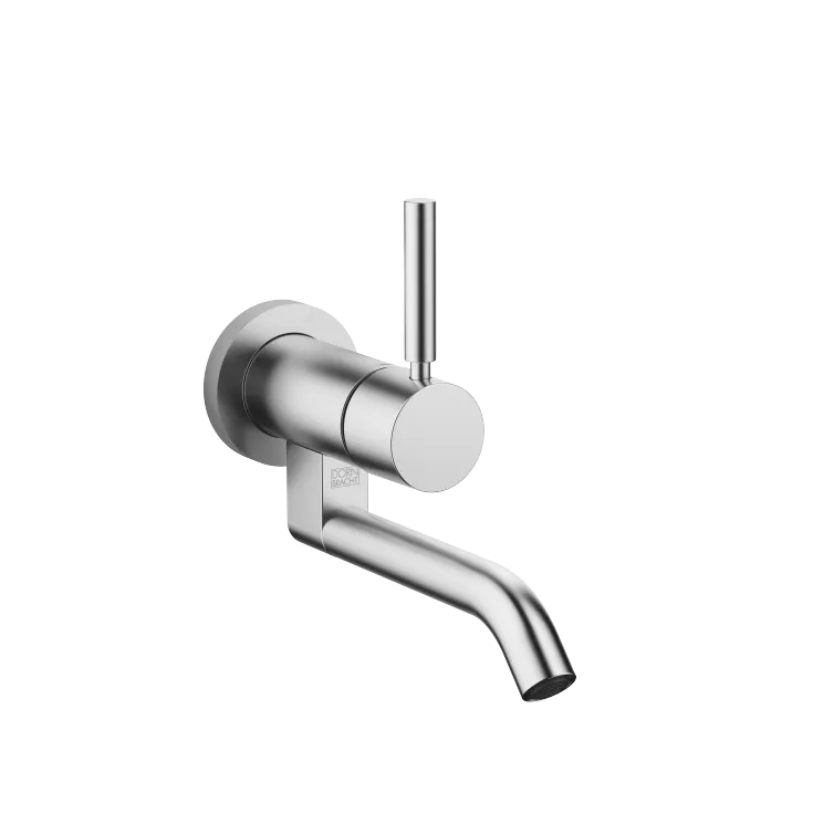 META Wall-mounted single-lever basin mixer without pop-up waste - Brushed Chrome - 36 805 660-93