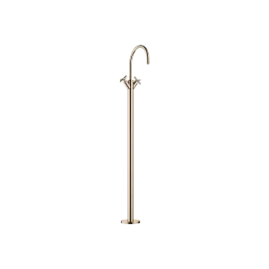 TARA Single-hole basin mixer with stand pipe without pop-up waste - Champagne (22kt Gold) - 22 585 892-47