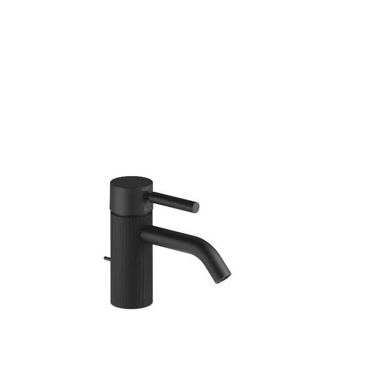 META Waschtisch-Einhandbatterie mit Ablaufgarnitur - Schwarz matt - 33 504 660-33