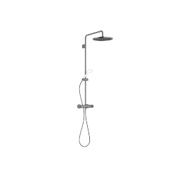 Showerpipe with shower thermostat without hand shower - Brushed Dark Platinum - 34 460 979-99 0050