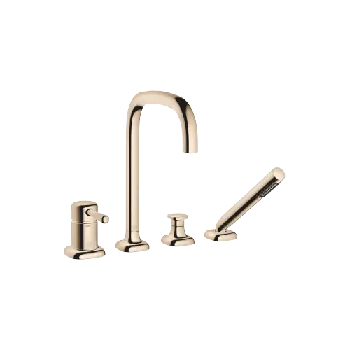 COYA Bath shower set for bath rim or tile edge installation - Champagne (22kt Gold) - 27 632 404-47