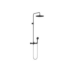 TARA Shower pipe with shower mixer 300 mm - Matte Black - Set containing 2 articles