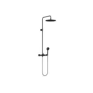 TARA Shower pipe with shower mixer 300 mm - Matte Black - Set containing 2 articles