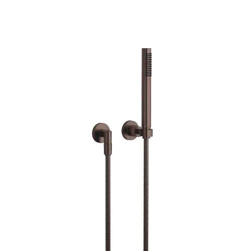 TARA Hand shower set with individual rosettes FlowReduce - Brushed Dark Bronze (PVD) - 27 802 892-43 0010