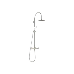 TARA Showerpipe with shower thermostat without hand shower FlowReduce 220 mm - Brushed Platinum - 34 463 892-06 0070
