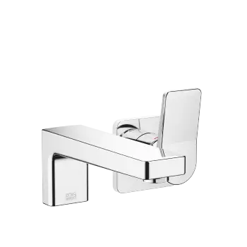 DORNBRACHT YARRE Chrome : Wall-mounted single-lever basin mixer without pop-up waste