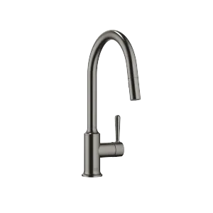 VAIA Single-lever mixer Pull-down with spray function - Brushed Dark Platinum - 33 870 809-99