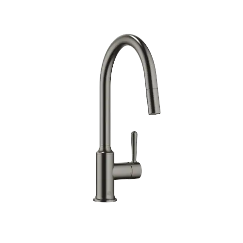 VAIA Single-lever mixer Pull-down with spray function - Brushed Dark Platinum - 33 870 809-99
