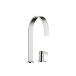 MEM Two-hole mixer with individual flanges - Brushed Platinum - 32 815 682-06 0010