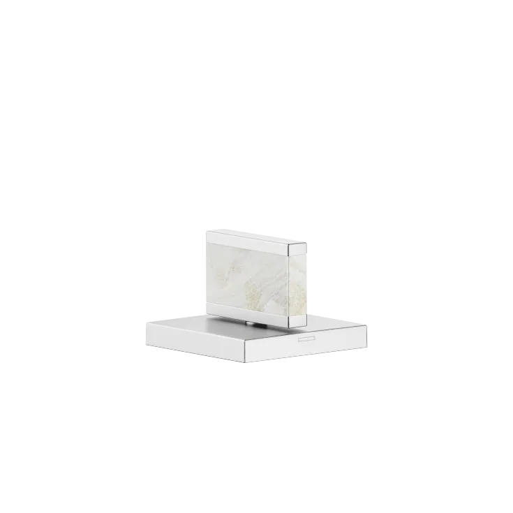 Handle Nature Squared Pearl Shell Callisto White - Brushed Chrome - XV-01 4621