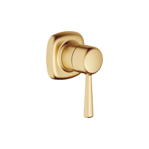 COYA Mitigeur monocommande encastré sur plaque de recouvrement - Laiton brossé (Or 23cts) - 36 060 404-28